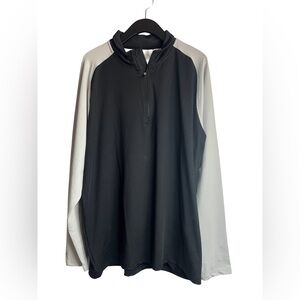 Antigua Black and 	Grey Pullover